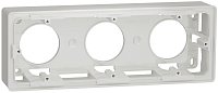 Коробка для наружнего монтажа Schneider Electric Unica New 3-м. белый